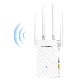 WONLINK WiFi Extender Booster 1200Mbps WiFi Booster Range Extender 5GHz & 2.4GHz Dual Band WiFi Repeater Wireless Internet Booster, Repeater/Router/AP Mode, WPS Function, UK Plug