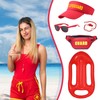 5Pcs Lifeguard Costume Set, Life Guard Costume Accessories with Red