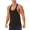 ROWILUX Men's Workout Quick Dry Soft Gym Bodybuilding Stringer Tank