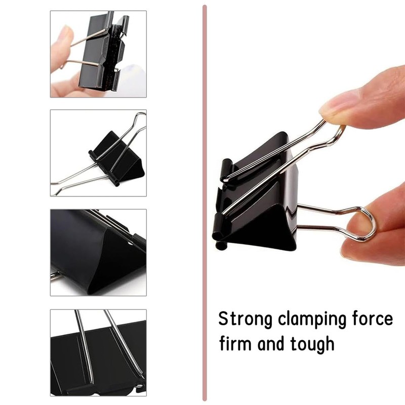 Binder Clips Assorted Sizes - Office Supplies - Bulldog Clips,