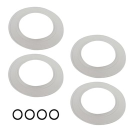 Latest Upgraded 4 Pack For American Standard 7301111-0070A Flush Valve Seal Kit, Clear, Fits Valves 3174.105-0070A & 3280.040-0070A