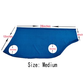 FUZIDDN Spandex Goat Tube for Show Goats - Show Livestock Supplies: Goat Covers & Blankets (Light Grey, Medium)