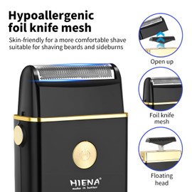 Electric Foil Shaver for Men, Cordless Reciprocating USB-C Rechargeable Mens Razors for Shaving & Bald Head