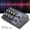 8 Channel Input Mono Audio Mixer Stereo Line Mixer Sound