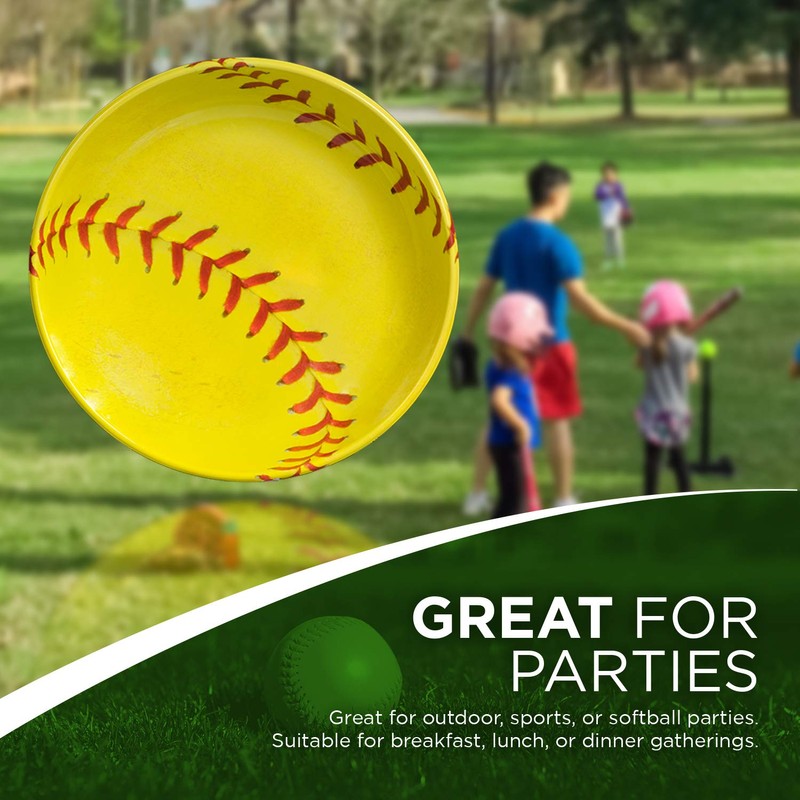 Extra Large Softball Serving Bowl (14" Diameter, 2/5" deep) Girl's