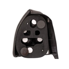 AmeriLite 3 Door Taillights Black for Honda Civic - Passenger and Driver Side