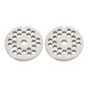 2pcs Meat Grinder Plate Disc Blade Sharpness Blade Rustproof Reusable