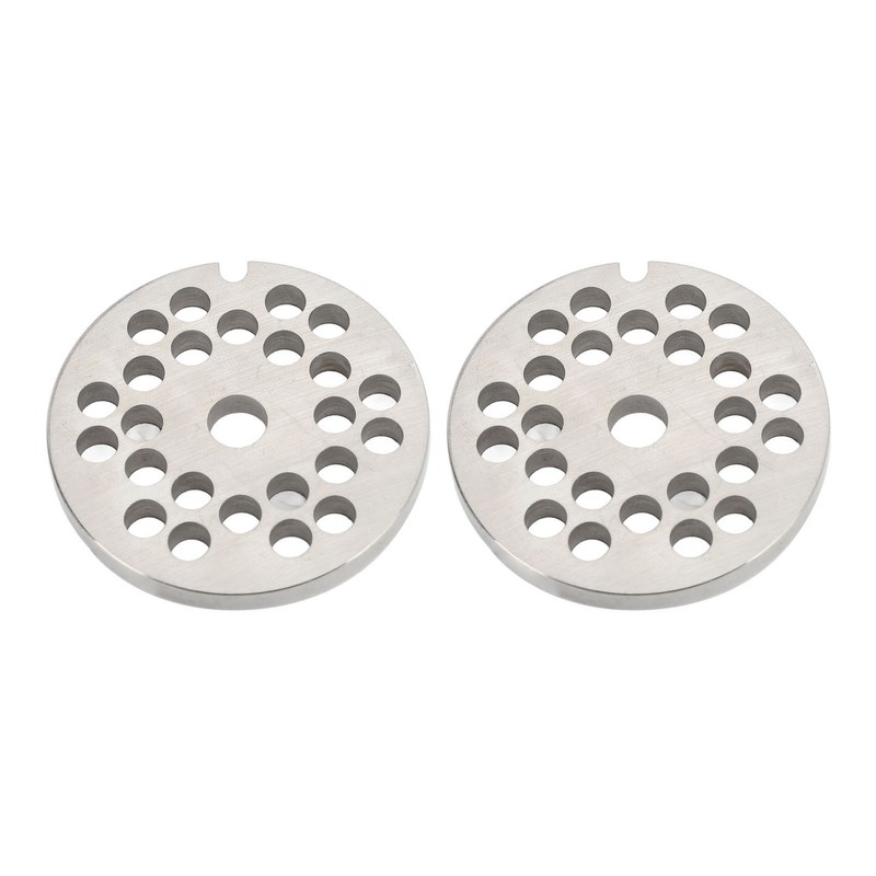 2pcs Meat Grinder Plate Disc Blade Sharpness Blade Rustproof Reusable