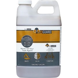 TeakGuard Finish, Premium Teak Cleaner and Brightener, Water-Based, Oil-Free Wood Restorer & Protectant, Safe & Easy To Use Teak Sealer & Polisher for Outdoor & Indoor Wood Furniture, 64 oz