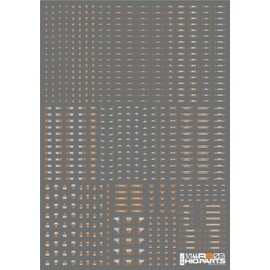 Haikyu Parts RB03-144WAO 1/144 RB03 Caustion Decal, White & Orange, 1 Piece Plastic Model Decal