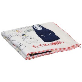 Marushin 1005032800 Ghibli Spirited Away Hand Towel, 9.8 x 9.8 inches (25 x 25 cm), Welcome to the Oilshop, Towel 100% Cotton, Embroidered