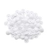 100 Pcs White Screw Cap Covers Assortment, Plastic Self-Tapping Caps
