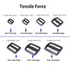 Baikeen Tri glide Slider 25mm Strong Plastic Tri Glide Slides