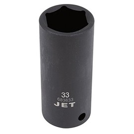 JET 683633-3/4-Inch Drive, 33mm, Deep, 6 Point, Metric Impact Socket
