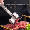 Stainless Steel Steak Hammer Household Meat Tenderizer Meat Utensils for