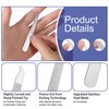 12 Pcs Metal Nail Files, Fingernail Files 3.6’’ Stainless Steel