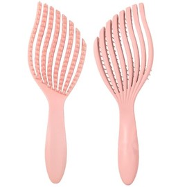 Detangling Brush, Vented Hair Brush Mermaid Tail Styling,Bouncy Dry and Wet Detangling Hair Brush for Women and Men,Drying Hairbrush for Dry，Wet,Straight,Curlyand Thick Hair (Pink)