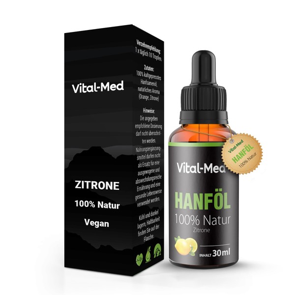 vitalmed Vital-Med hochdosiertes Hanf?l mit 30ML (750 Tropfen) und 25mg