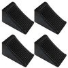 CertBuy 4 Pack Rubber Wheel Chock for Travel Trailers, Black