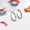 CERSLIMO Christmas Earrings for Women, Lightweight Xmas Holiday Colorful Candy