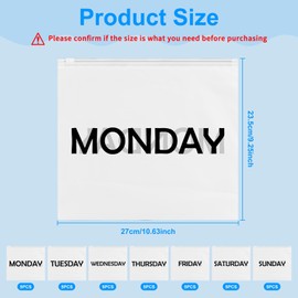 35Pcs Packing Cubes for Days of Week,Frosted Travel Organizer Pouches for Suitcases Packaging Bags Luggage Packing Cubes Packing Organizers Days of Week Travel Pouches for Home Storage Organizing Bags