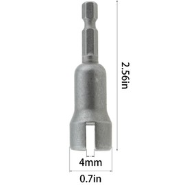 TAODAN 2PCS High Carbon Steel Power Wing Nut Driver 1/4 Groove Wing Nut Drill Bit Socket Wrench Tool for Panel Nut Bolt Hook Loosening