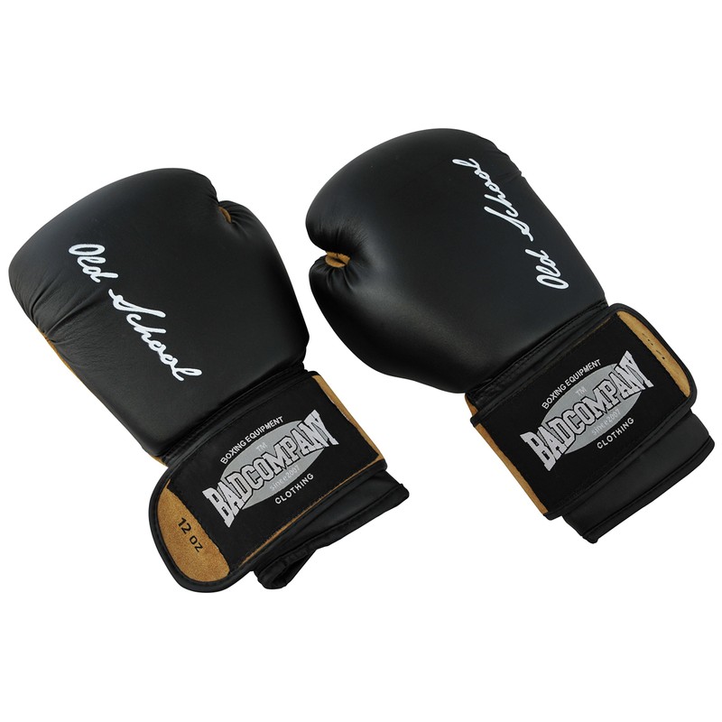 Bad Company old school leather boxing gloves for boxing training,