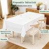 DRAYMAT Roll-Up Disposable Tablecloth, Boxed Disposable Plastic Tablecloth, 1.37x30M, Suitable