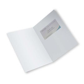 Clear Adhesive Business Card Sleeves - 100 Pieces