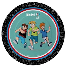 53-Piece Party Set - Three Question Marks ??? Kids - Plates Cups Napkins Balloons Straws for 8 Children