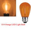 LRSUEYSKIN 15 Pack Orange LED Bulb S14 LED Relacement Bulbs