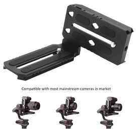 VBESTLIFE Stabilizer Vertical Shooting Board Robust, Durable Video Vertical Shooting for Stabilizer Zhiyun, WeeBill/WeeBill S, Default