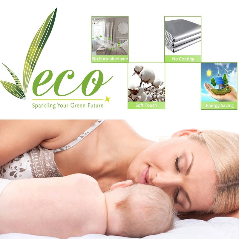 NICETOWN Grey Full Shade Room Warming Curtain Panels, Pair of