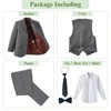 Boys Gray Suit for Wedding Dress Kids Tuxedo Suits Size