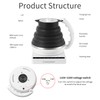 Ultrathin Food Grade Silicone Travel Foldable Electric Kettle Variable Temperature