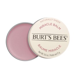 Burt's Bees Bálsamo milagroso 100% Natural Origin Goodness Glows Miracle, hidrata y suaviza la piel seca de la cabeza a los pies, lata de 0.6 onzas
