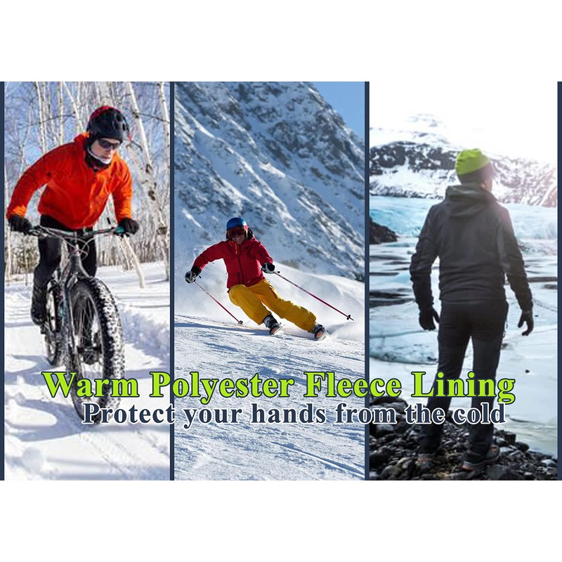 Sikma Waterproof cycling gloves Windproof Padded Softshell gloves Touchscreen Anti