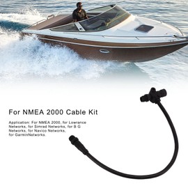 Acouto for nmea 2000 Male by Male Adaptor Cable, for NMEA 2000 T to Male Backbone Cable with Male Female Terminator Set 5 Pin for Lowrance for for B G for Navico for