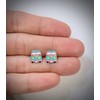 Sterling Silver Mini Bus Camper Van Earrings