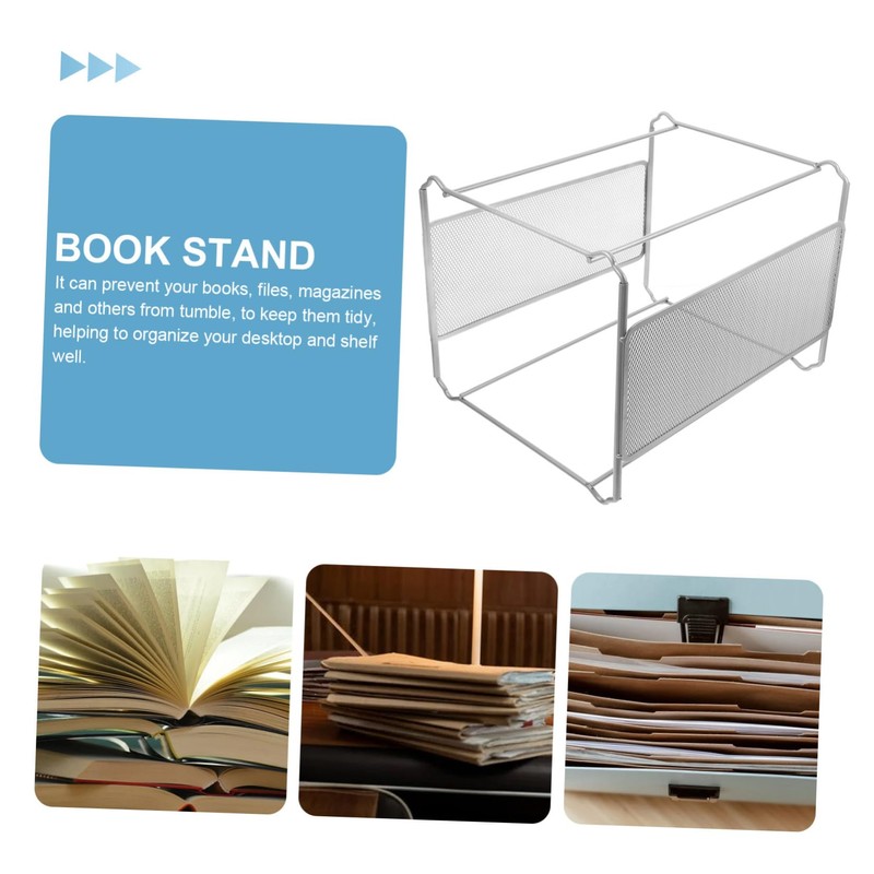 Operitacx Hanging File Organizer Mesh File Storage Holder Iron Design