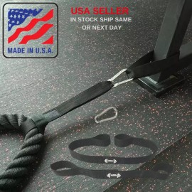 DUMBBELL Anchor Strap Kit Battle Rope Workout (2 packs 31/15in)