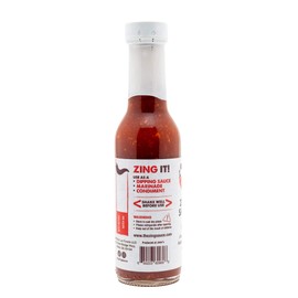 Zing Hot Chili Garlic Sauce - Sambal Oelek Spicy Chili Crisp Indian Sauce. 5 oz Bottle. Chili Paste for Marinade, Condiment, or Dipping Sauce. Vegan and Gluten Free Red Chili Sauce