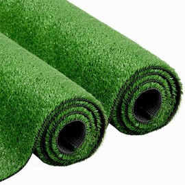 NINXANG Artificial Grass Turf Lawn Outdoor Indoor 1FTx105FT Fake Grass Carpet for Pets 0.4 Inch Realistic Faux Grass Rug with Drain Holes for Garden Lawn Landscape Balcony Party Wedding Christmas Rug