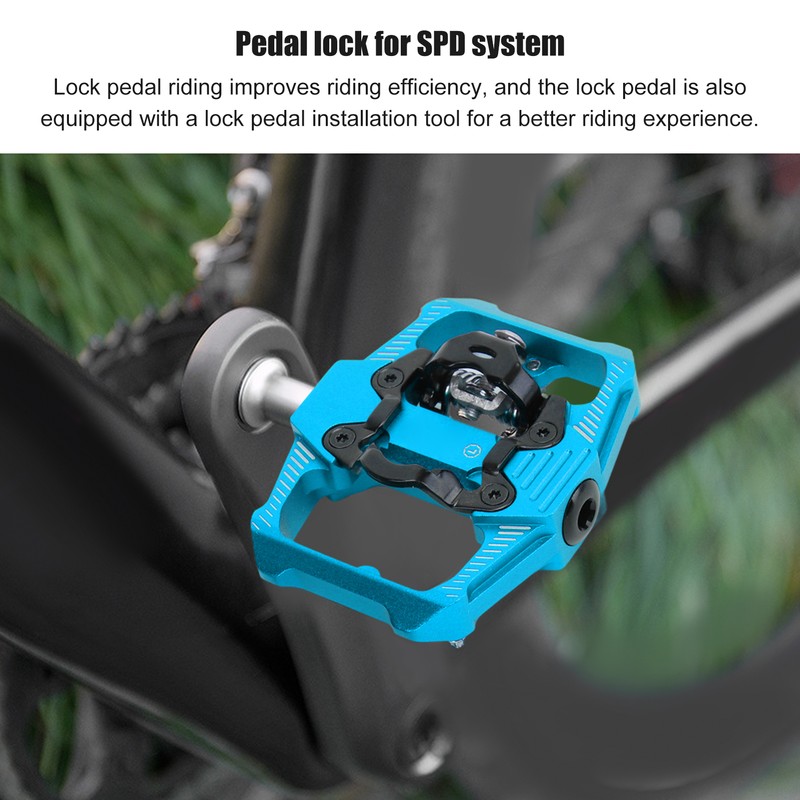 Dual Function Bicycle Pedal Flat Clipless Cleats 3 Sealed Bearings