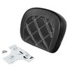 TCT-MOTORPARTS Detachable Upright Sissy Bar Backrest w/White Stitching Backrest Pad