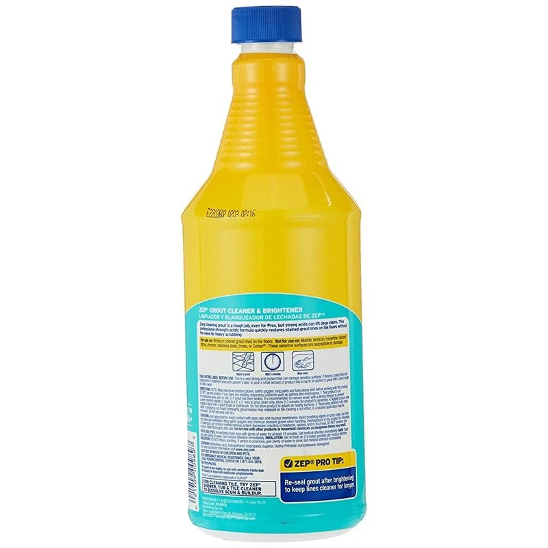 Zep Grout Cleaner and Brightener and Easy to Use Handheld