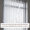 sourcing map 2Pcs 30cm White Curtain Pull Rod, Fiberglass Blind