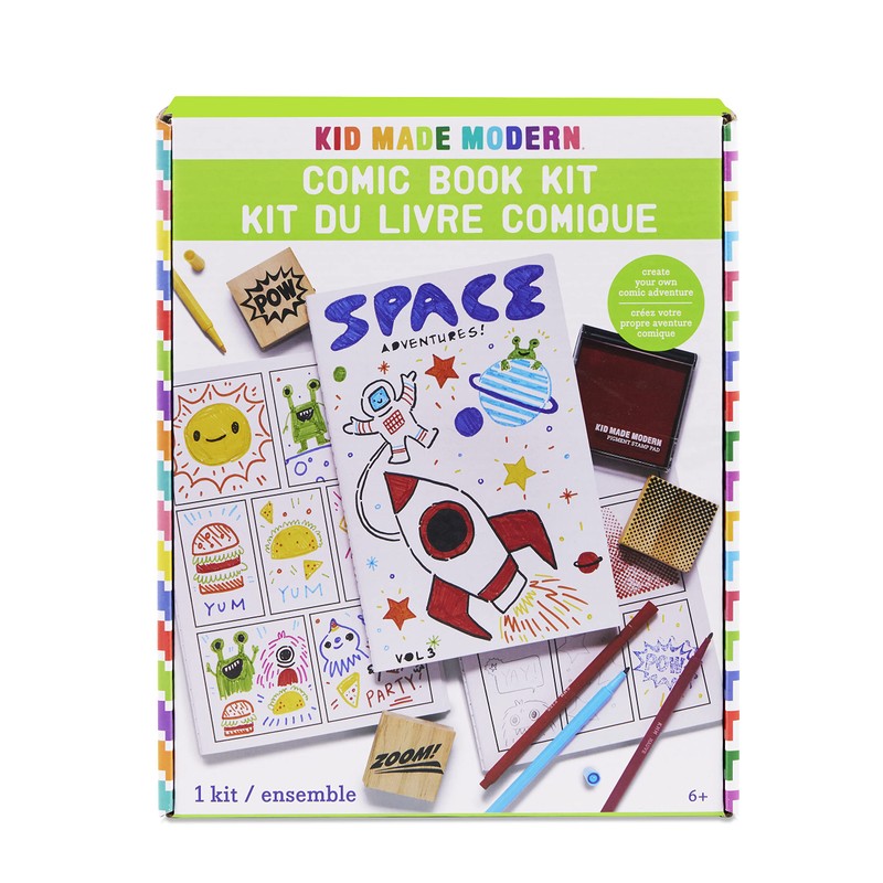 KID MADE MODERN Comic Book Kit, 1 EA