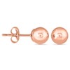10K Rose Gold 5mm Ball Stud Earrings