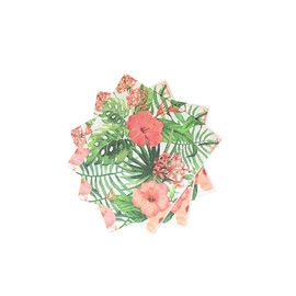 40pcs Tropical Luau Paper Napkins Disposable Summer Luncheon Napkins Hawaiian Palm Leaves Flowers Dessert Dinner Hand Napkin for Summer Pool Beach Party Wedding Supplies(6.5 In)